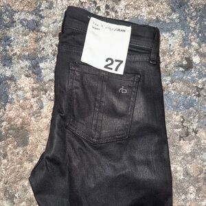 rag & bone Black Skinny Jeans with Sleek Design